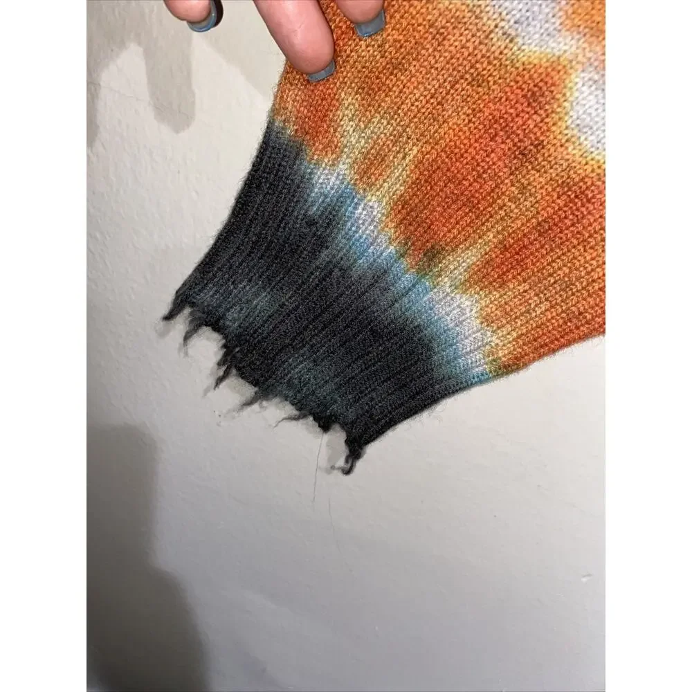 Sandrine Rose x Free People Dip Dyed Paradise Circus Cashmere/Wool Sweater Sz Lg